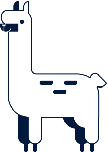 standing alpaca